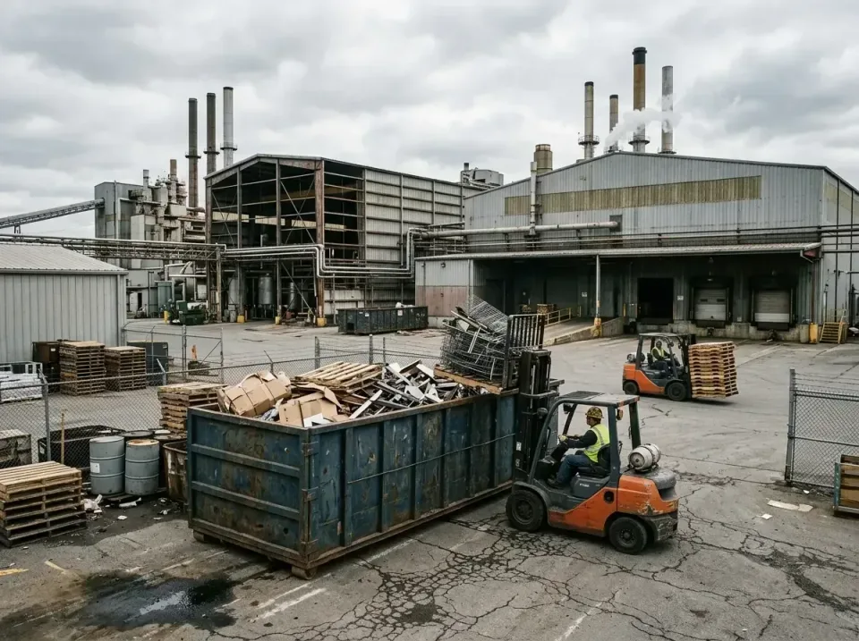 industrial-factory-scrap-conta-003 — frequently asked questions, Cheap Roll-off Dumpster Rentals in Lake Wissota, WI